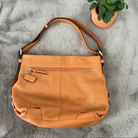 Coach Handbags - Coach Tan Pebble Leather Crossbody or shoulder bag